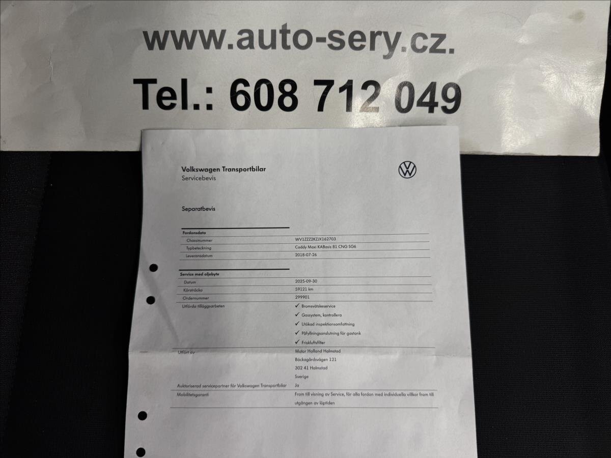 Volkswagen Caddy Ostatní 1,4 l 81 kw