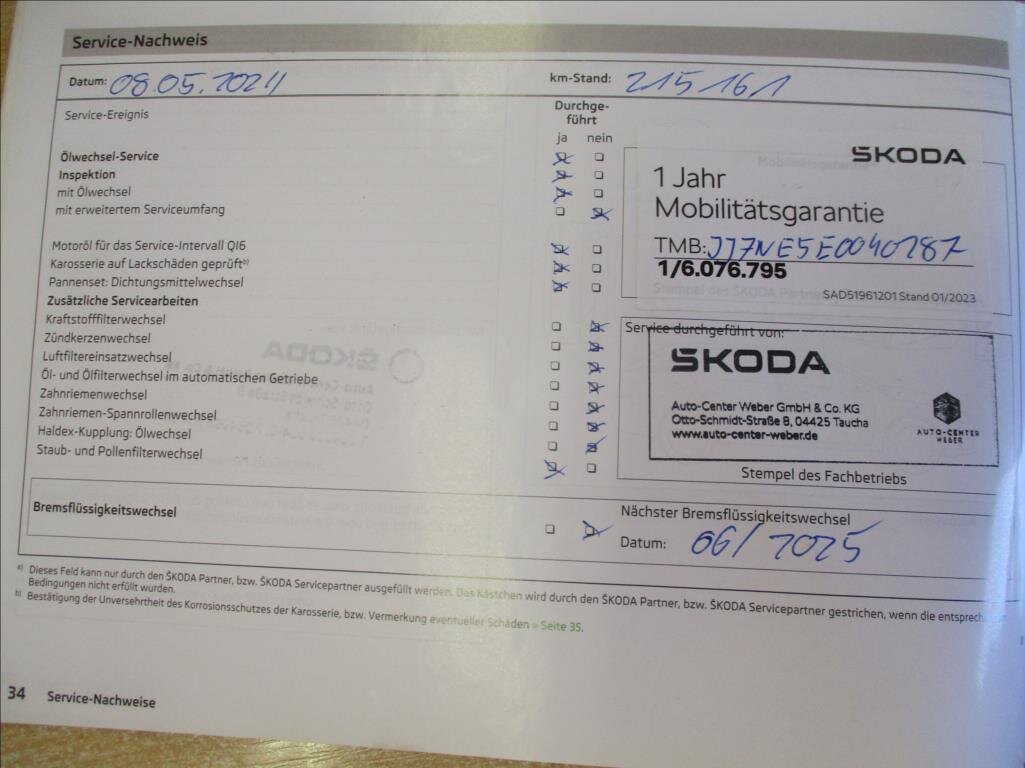 Škoda Octavia Kombi 2,0 l 110 kw