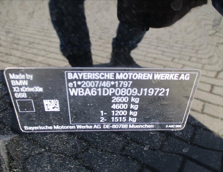 BMW X3 SUV / Terénní 2,0 l 215 kw