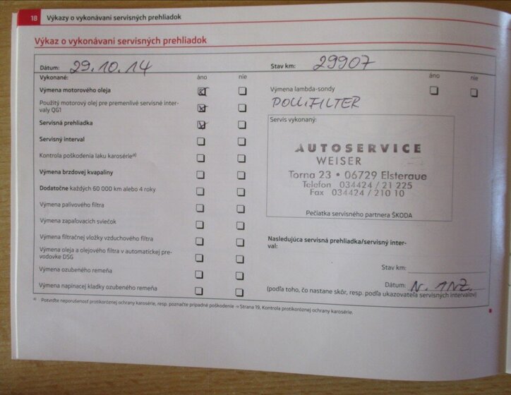 Škoda Fabia Kombi 1,2 l 77 kw