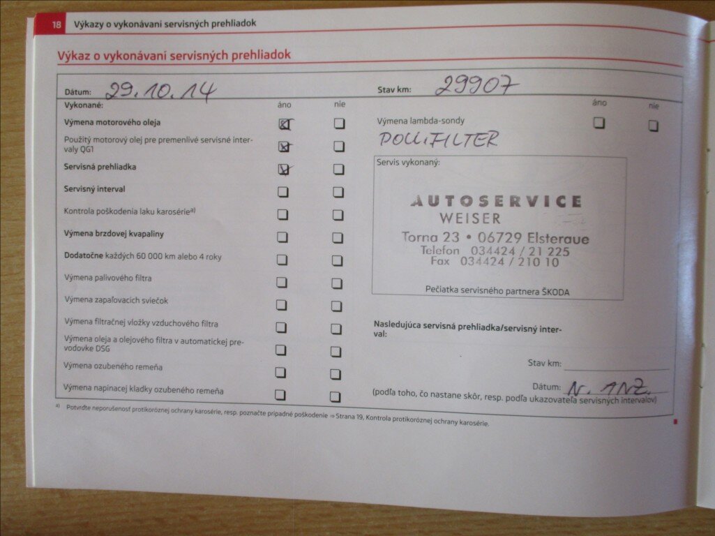 Škoda Fabia Kombi 1,2 l 77 kw