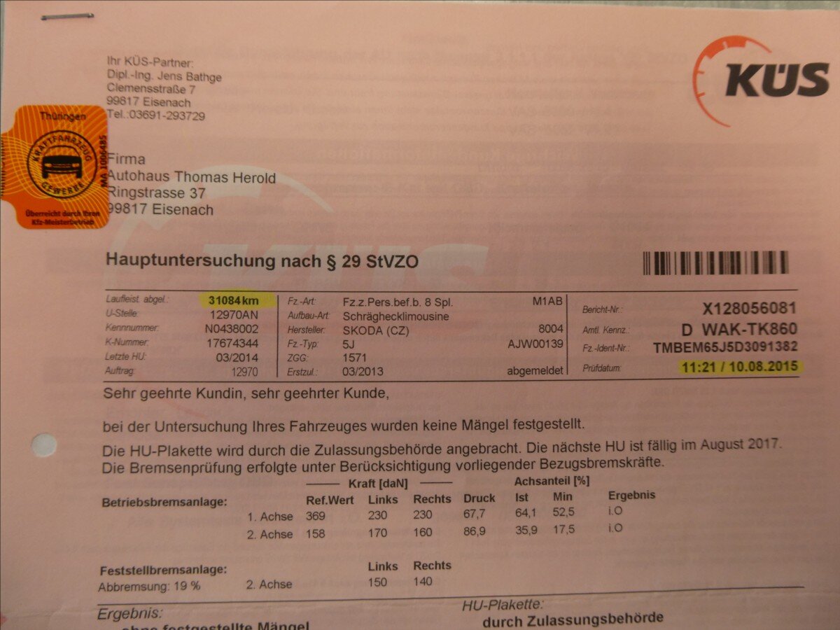 Škoda Fabia Hatchback 1,2 l 63 kw