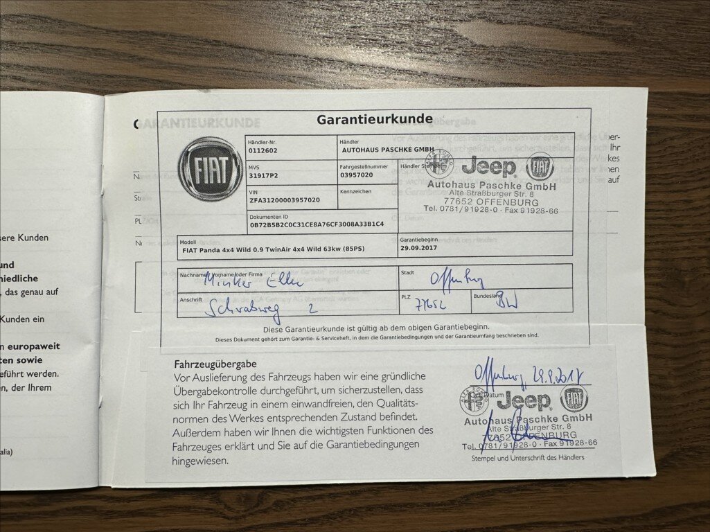 Fiat Panda Hatchback 875,0 63 kw