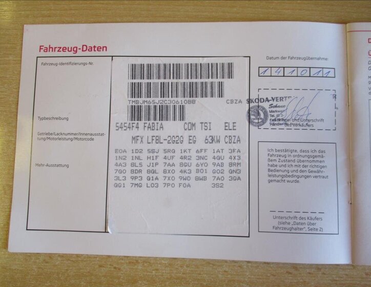Škoda Fabia Kombi 1,2 l 63 kw