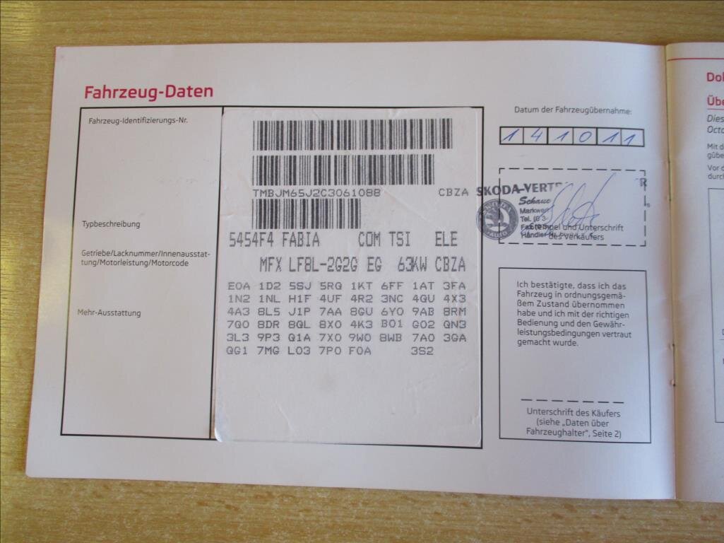Škoda Fabia Kombi 1,2 l 63 kw