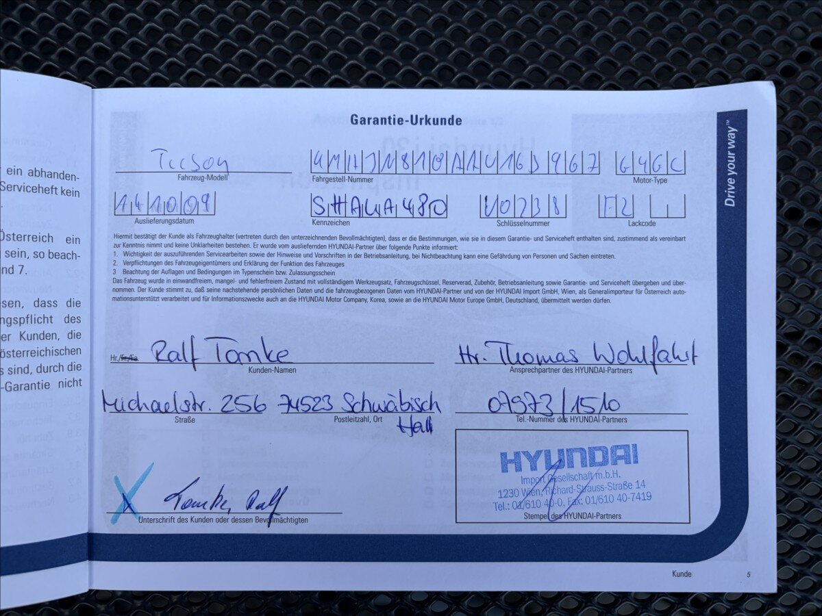 Hyundai Tucson Kombi 2,0 l 104 kw