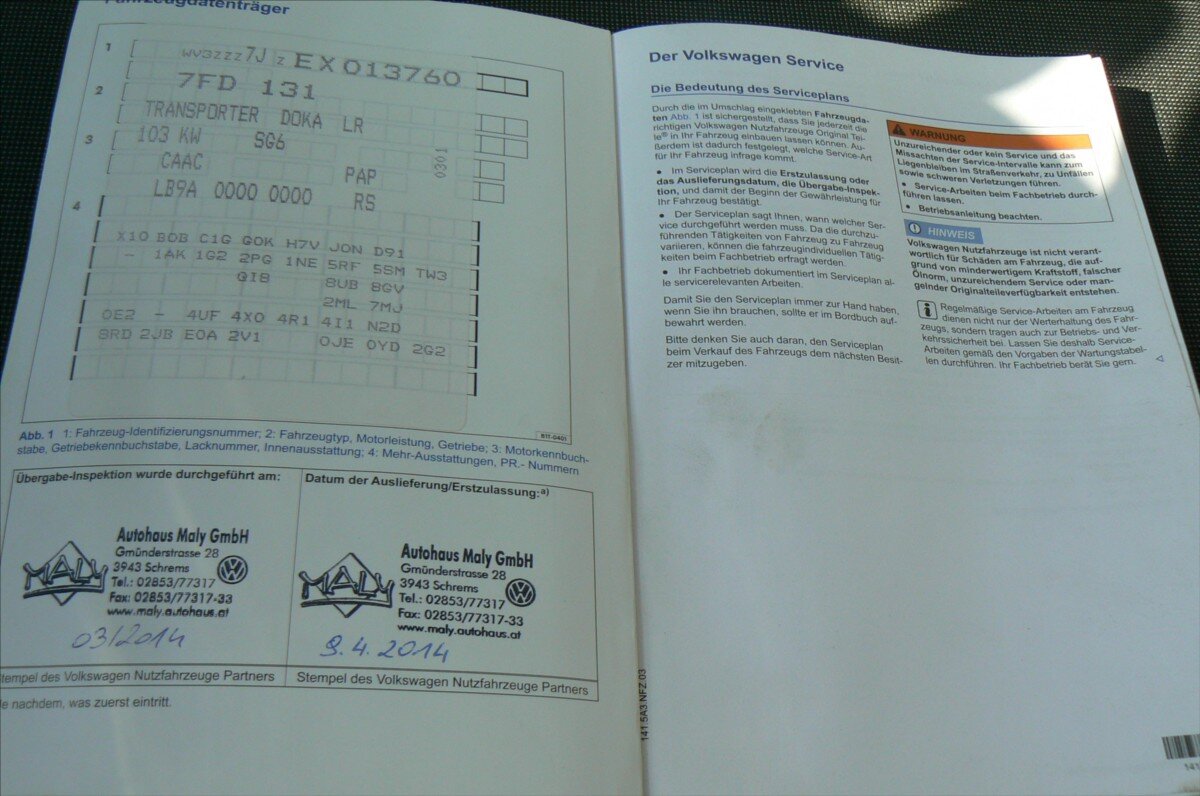 Volkswagen Transporter Sklápěč 2,0 l 103 kw