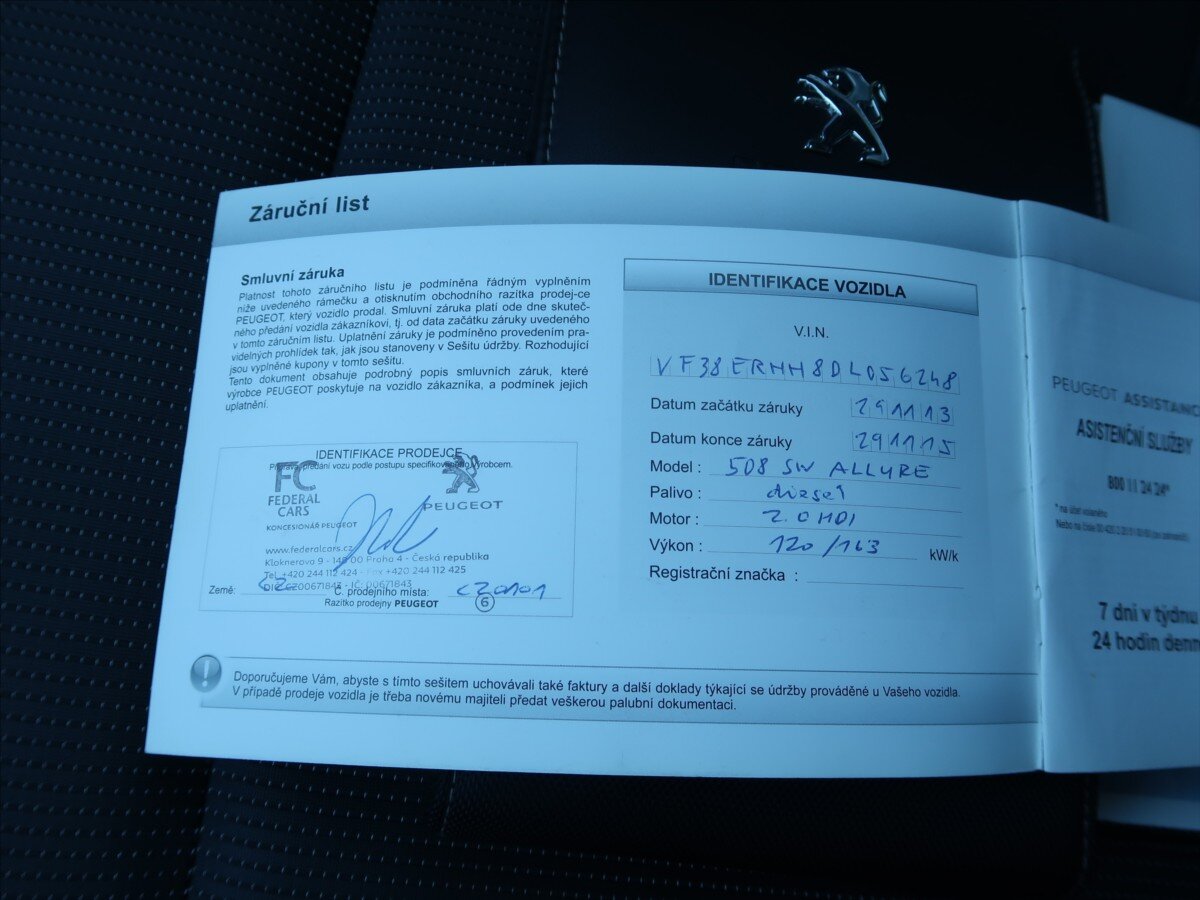 Peugeot 508 Kombi 2,0 l 120 kw