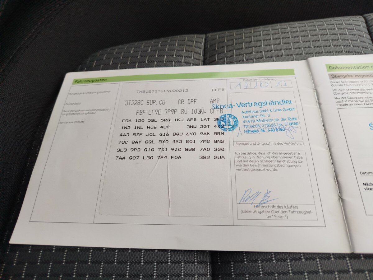 Škoda Superb Kombi 2,0 l 103 kw