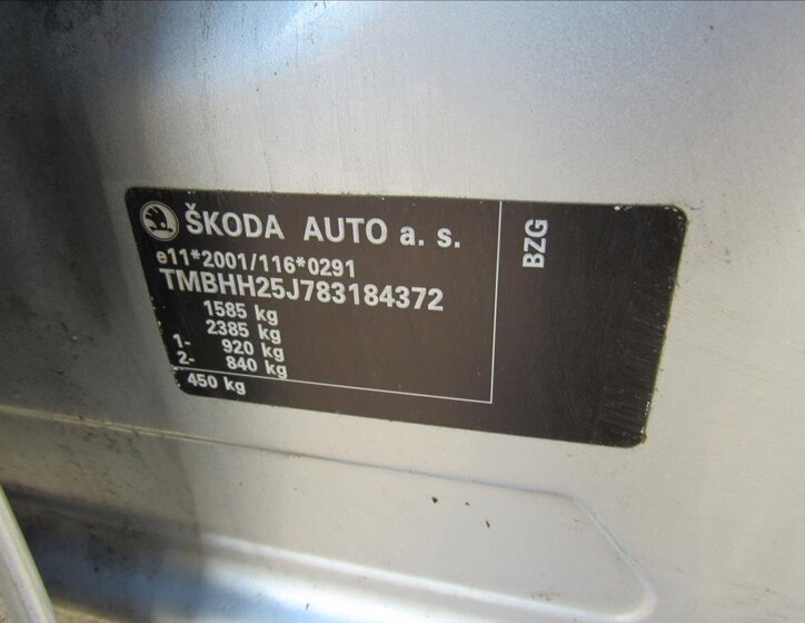 Škoda Fabia Kombi 1,2 l 51 kw