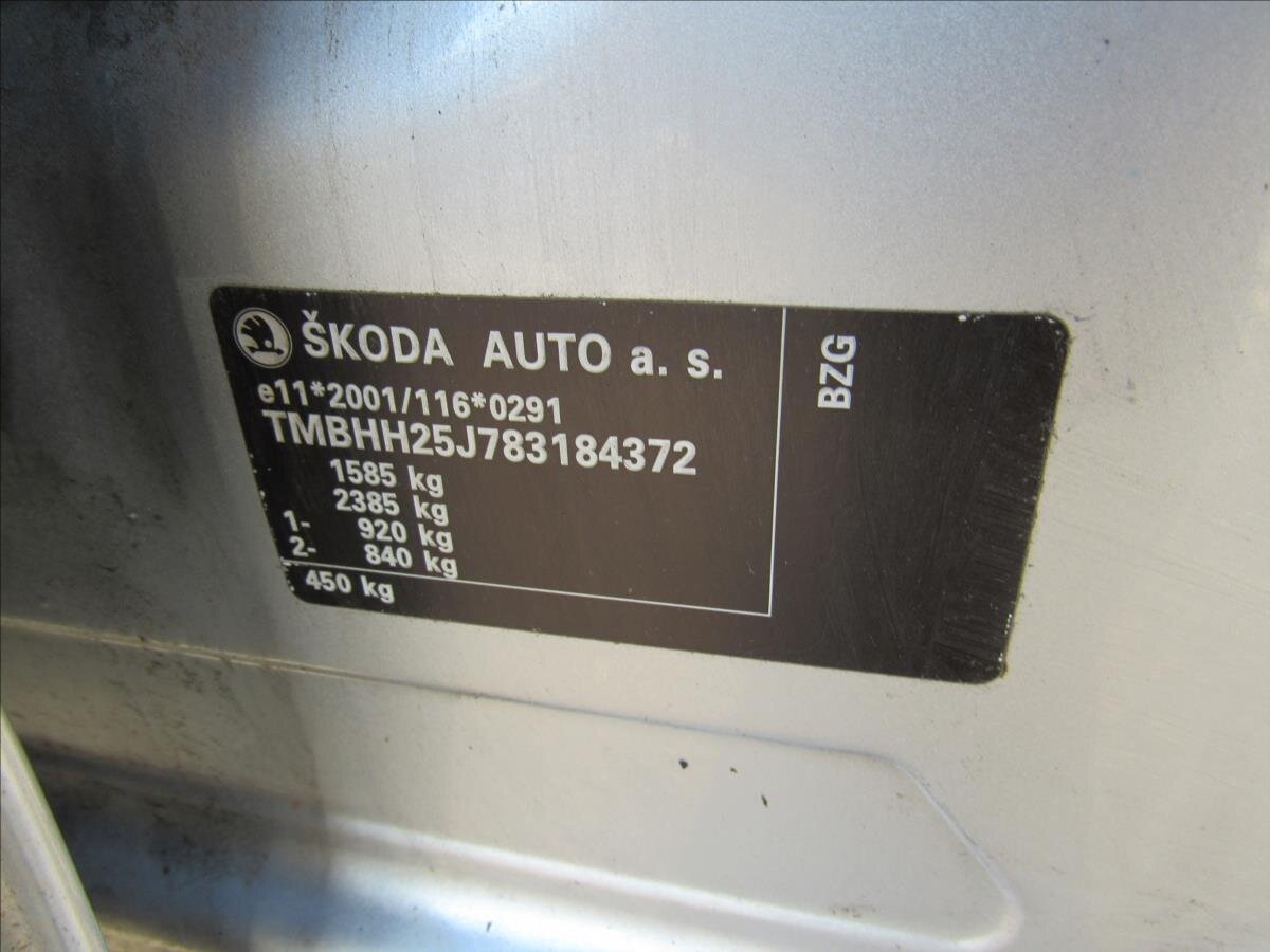 Škoda Fabia Kombi 1,2 l 51 kw