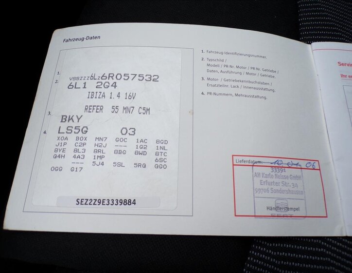 Seat Ibiza Hatchback 1,4 l 55 kw