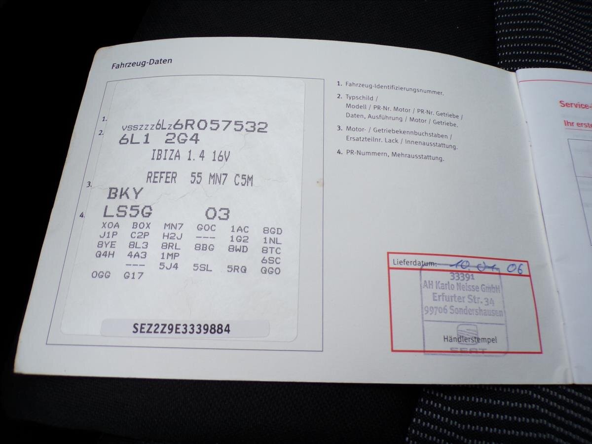 Seat Ibiza Hatchback 1,4 l 55 kw