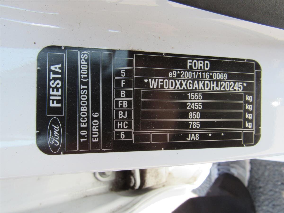 Ford Fiesta Hatchback 998,0 74 kw