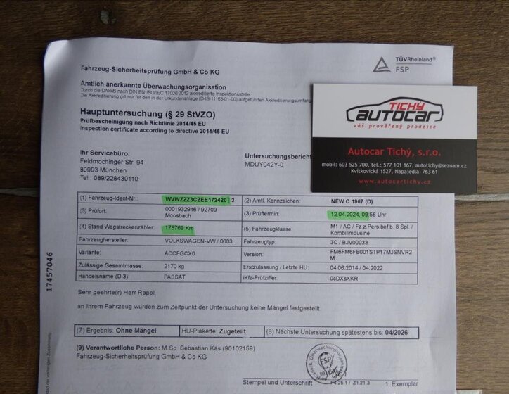 Volkswagen Passat Kombi 2,0 l 130 kw