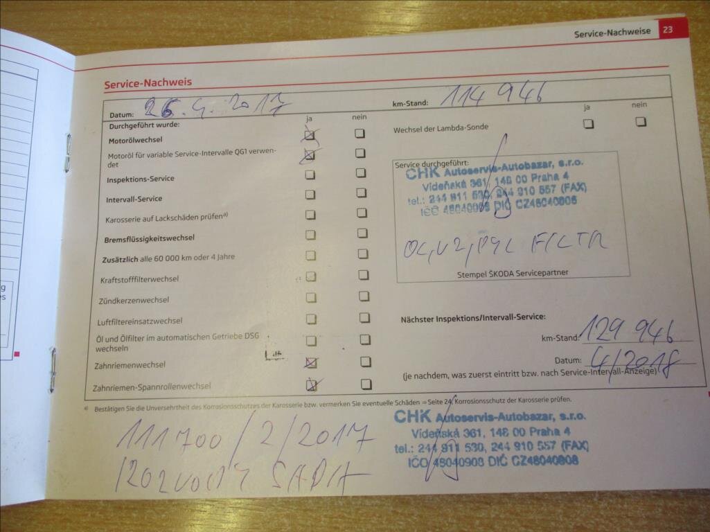 Škoda Superb Kombi 1,6 l 77 kw