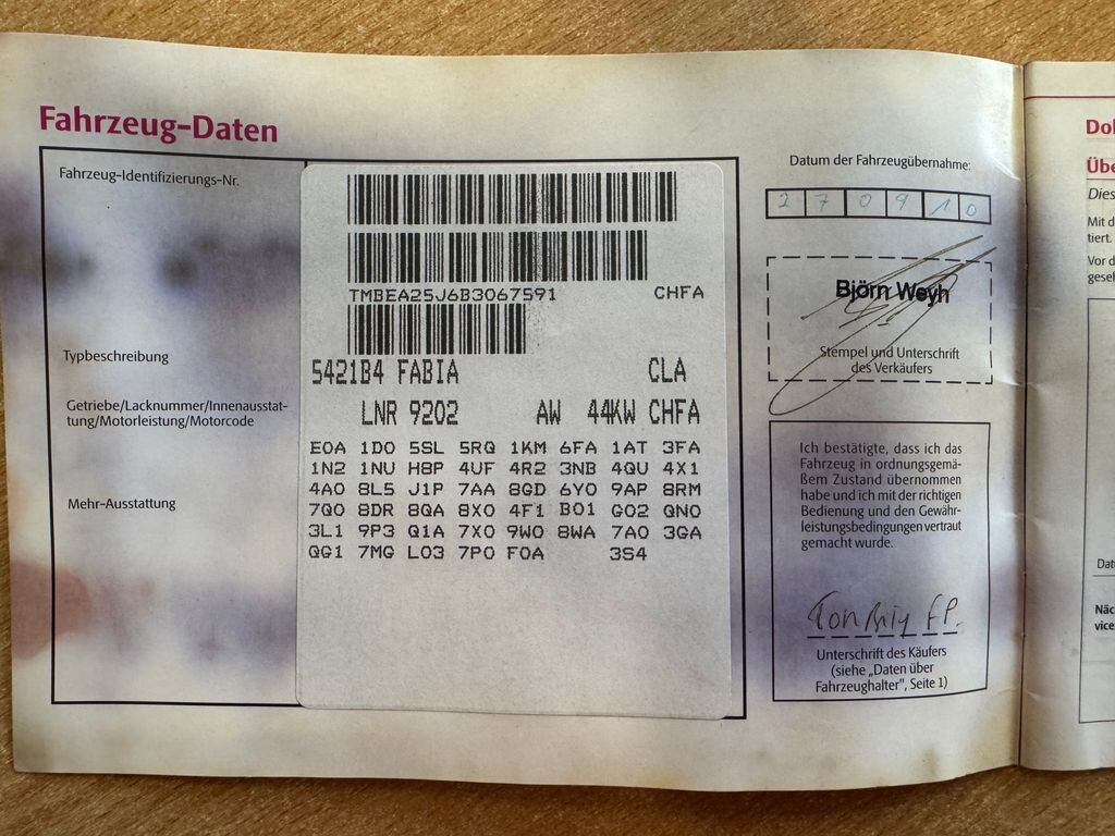 Škoda Fabia Hatchback 1,2 l 44 kw