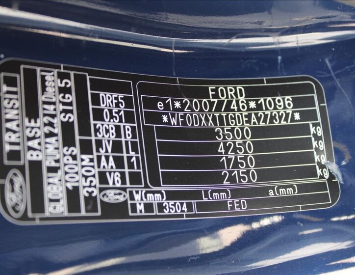 Ford Transit Valník 2,2 l 74 kw