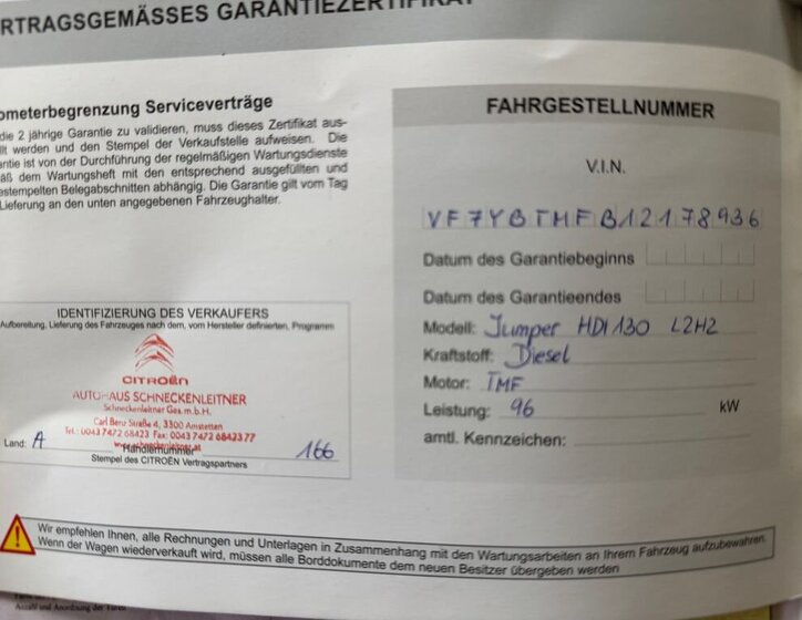 Citroën Jumper Skříň 2,2 l 96 kw