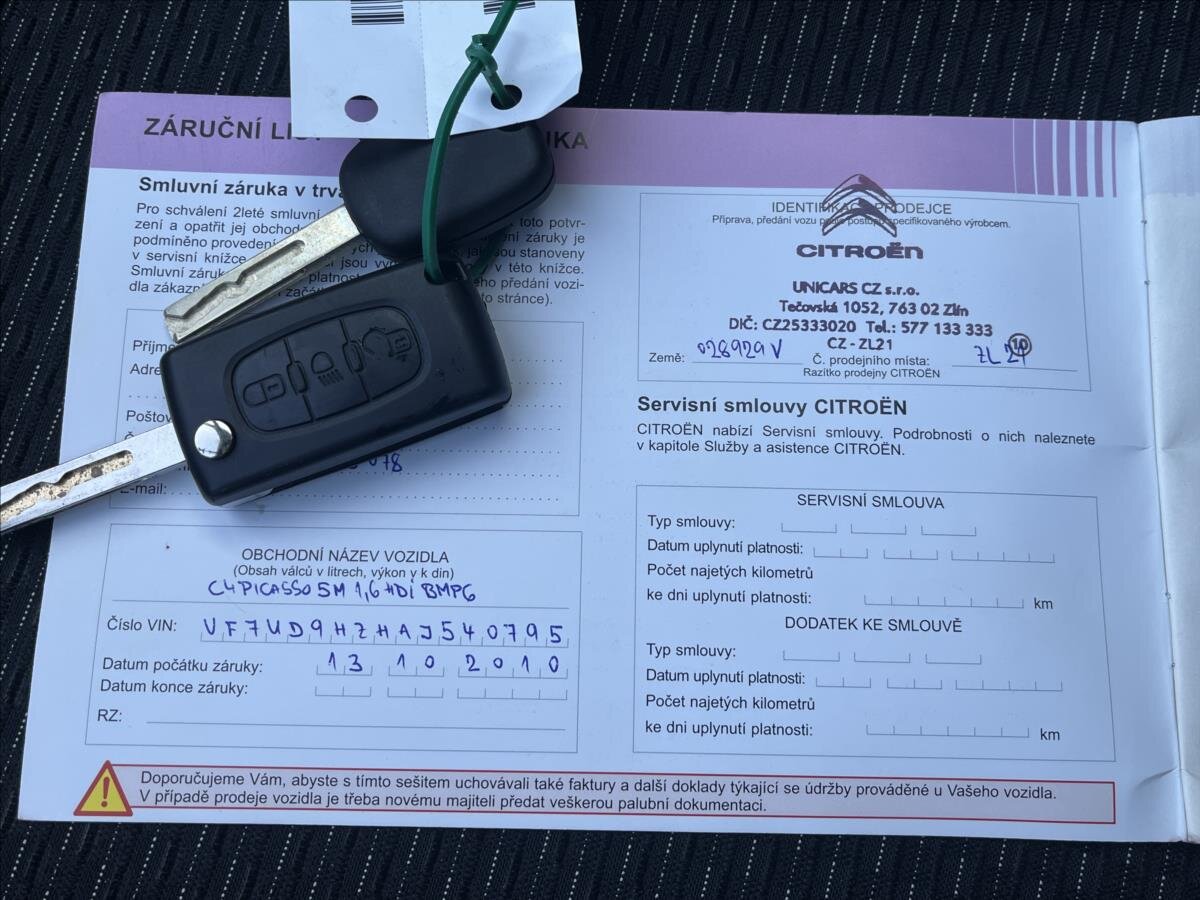 Citroën C4 Picasso Kombi 1,6 l 80 kw