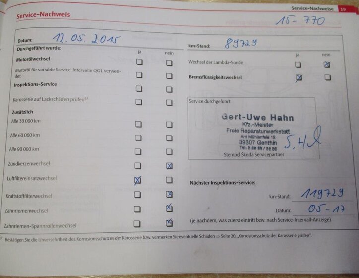 Škoda Octavia Sedan 1,4 l 90 kw