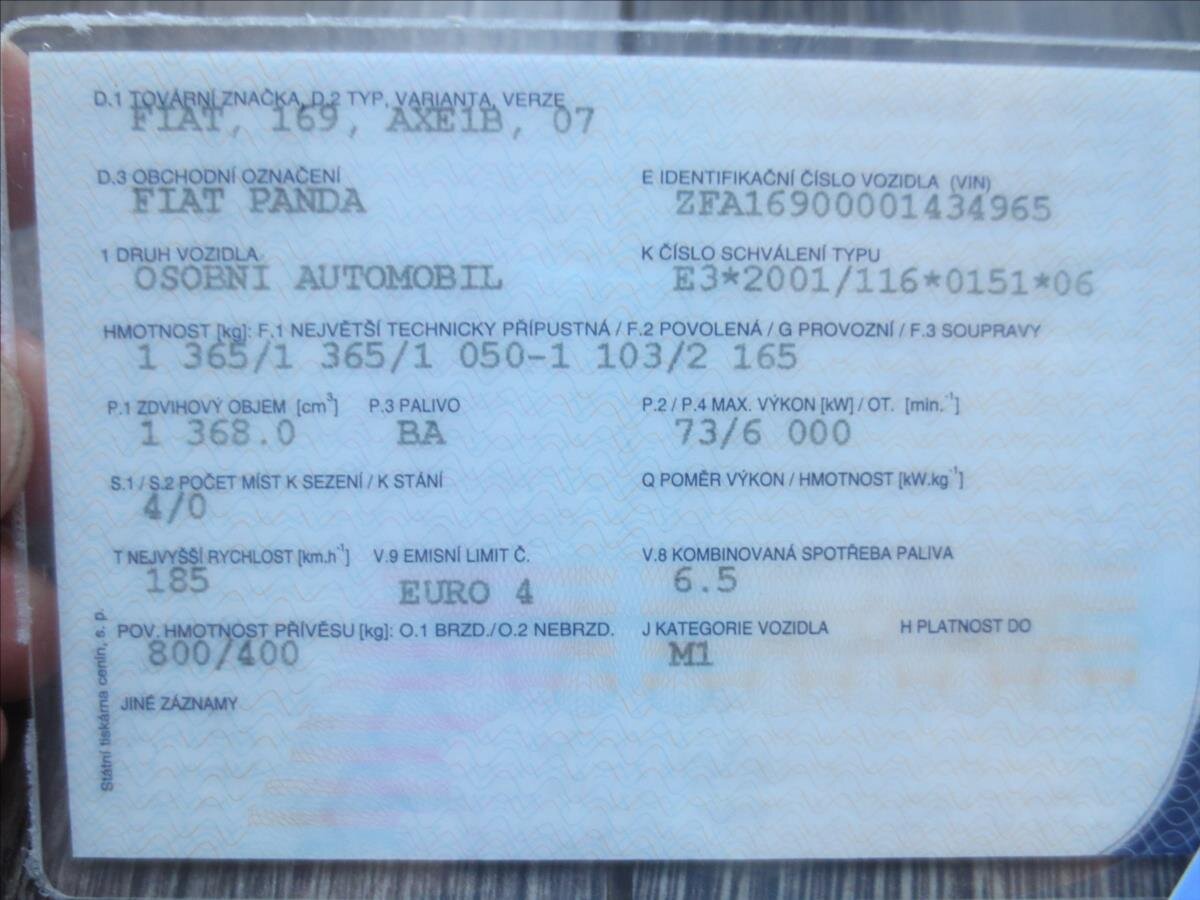 Fiat Panda Hatchback 1,4 l 73 kw