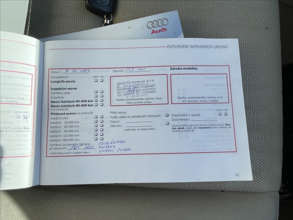 Audi A4 Sedan / Limuzína 1,8 l 110 kw