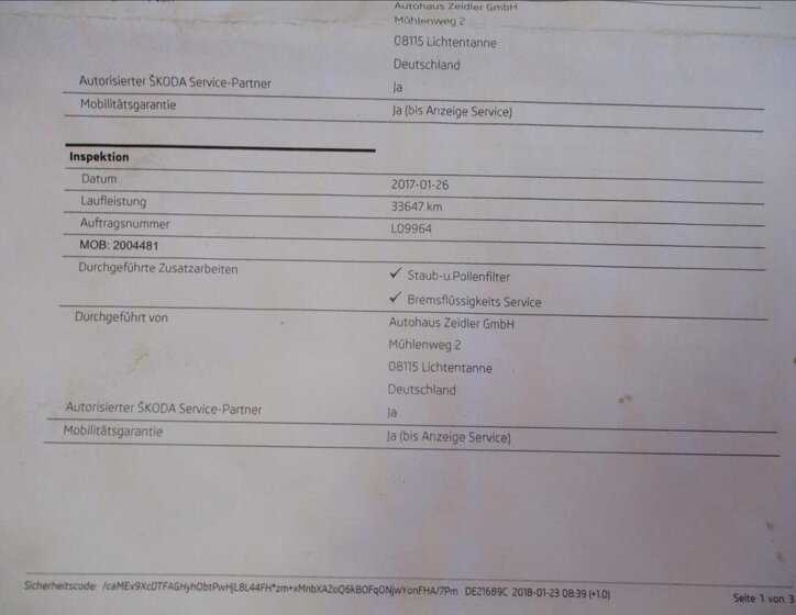 Škoda Fabia Kombi 1,2 l 63 kw