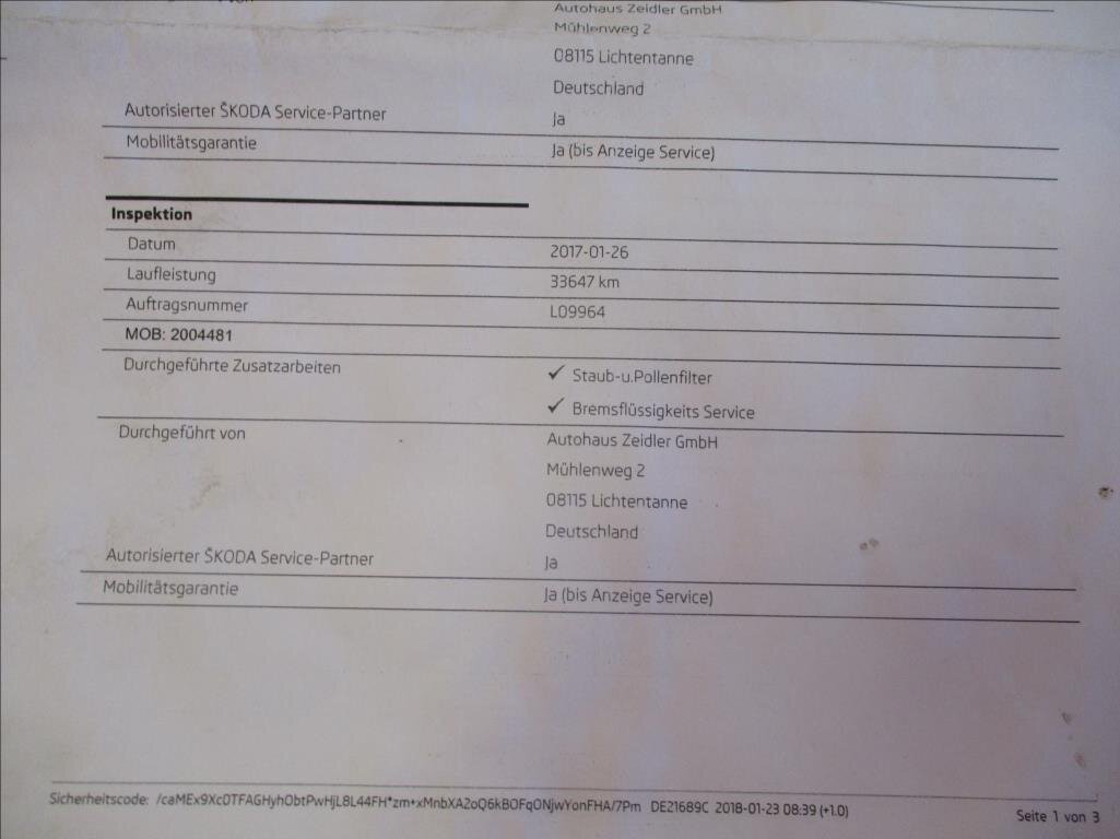 Škoda Fabia Kombi 1,2 l 63 kw