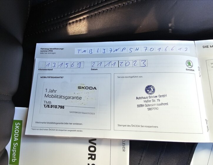 Škoda Superb Kombi 2,0 l 140 kw