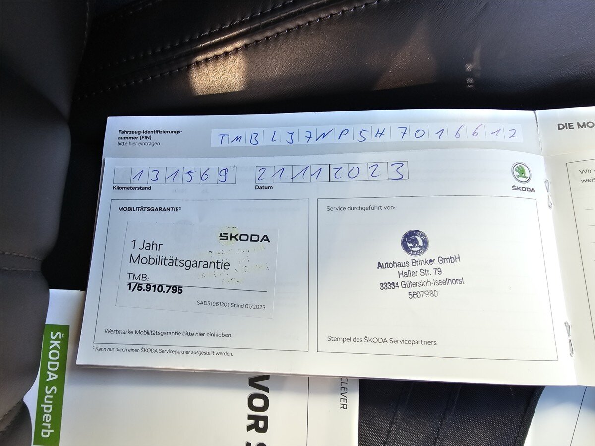 Škoda Superb Kombi 2,0 l 140 kw