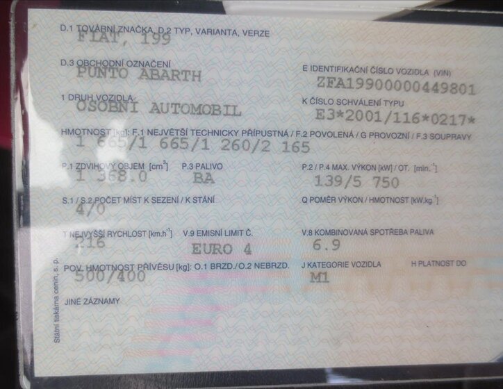 Fiat Grande Punto Hatchback 1,4 l 139 kw