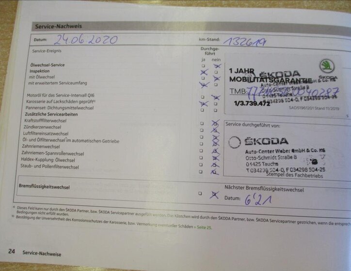 Škoda Octavia Kombi 2,0 l 110 kw