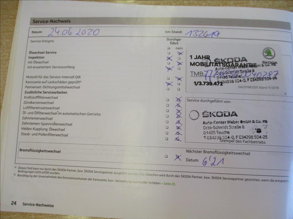 Škoda Octavia Kombi 2,0 l 110 kw