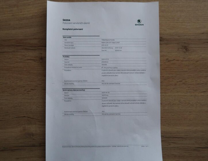 Škoda Fabia Kombi 1,2 l 66 kw