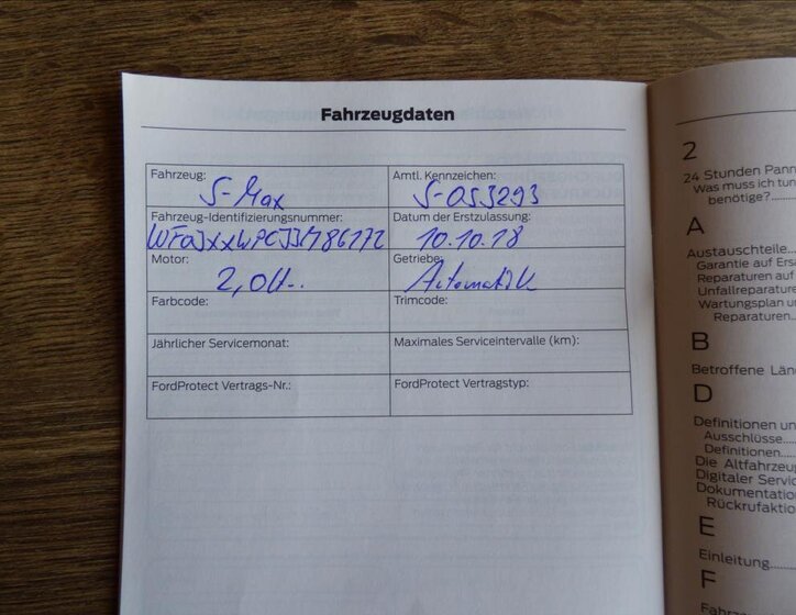 Ford S-MAX MPV 2,0 l 110 kw