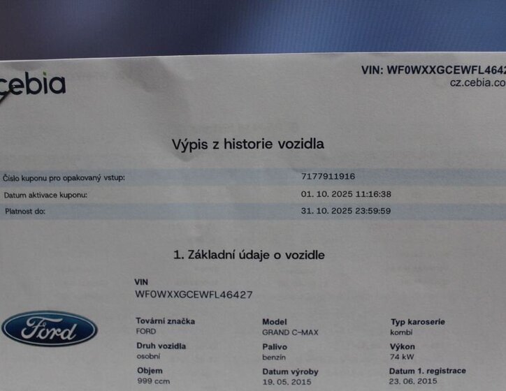 Ford Grand C-MAX MPV 999,0 74 kw