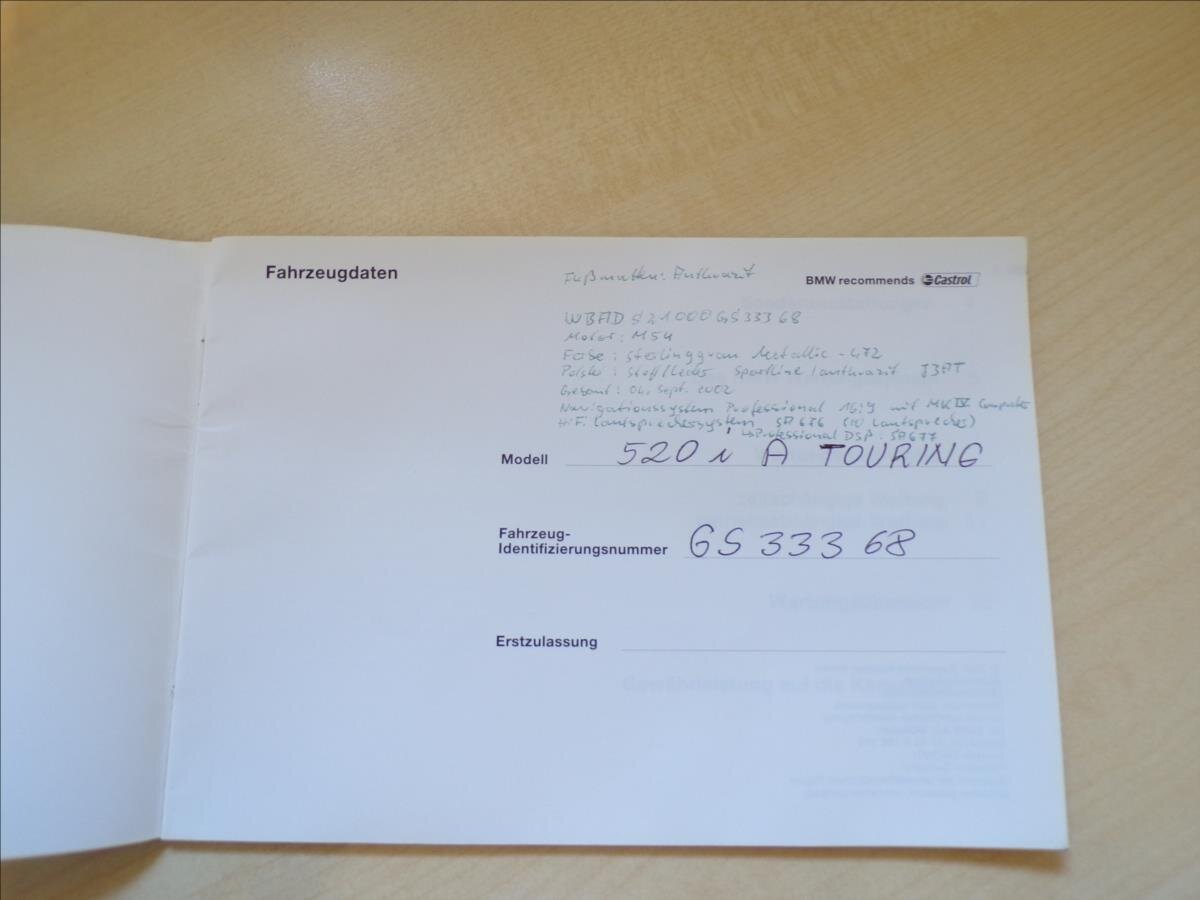 BMW Řada 5 Kombi 2,2 l 125 kw