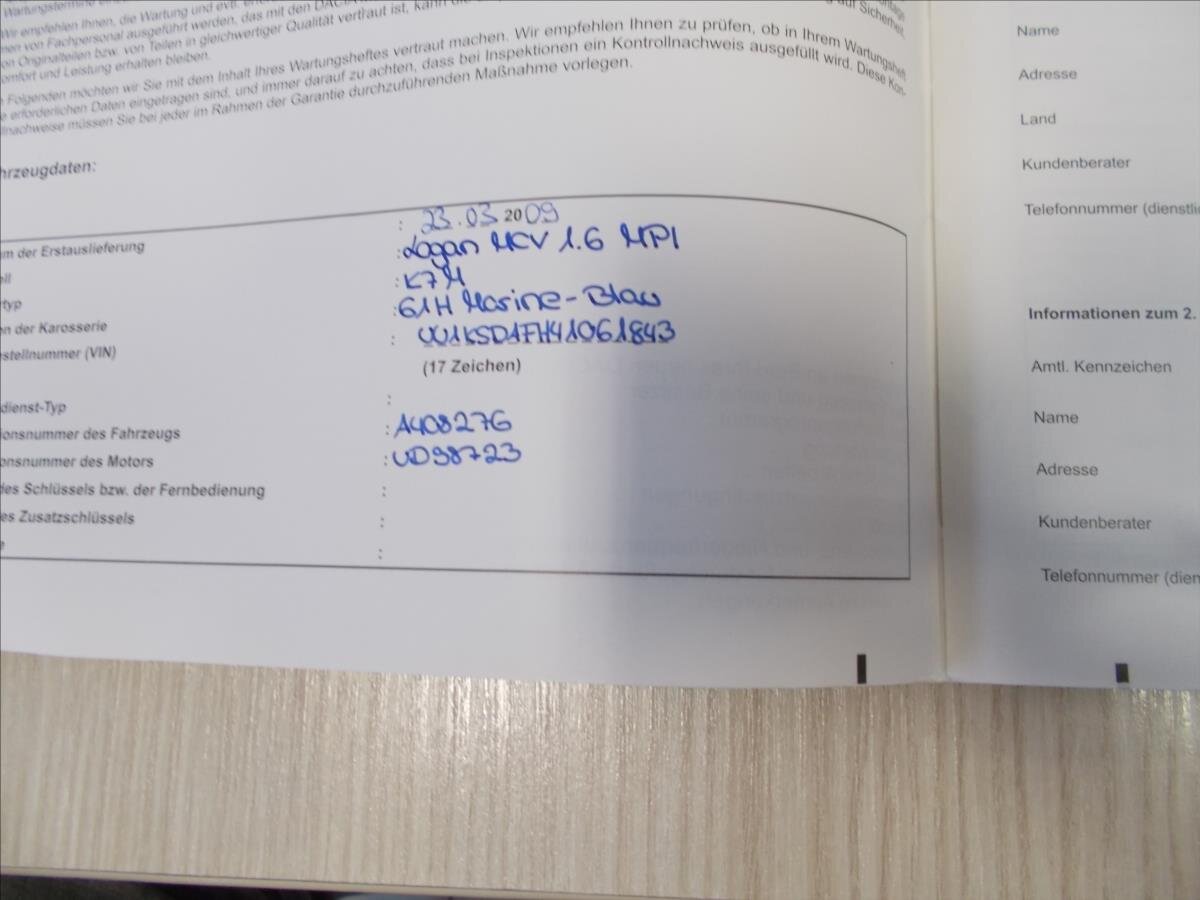 Dacia Logan Kombi 1,6 l 64 kw