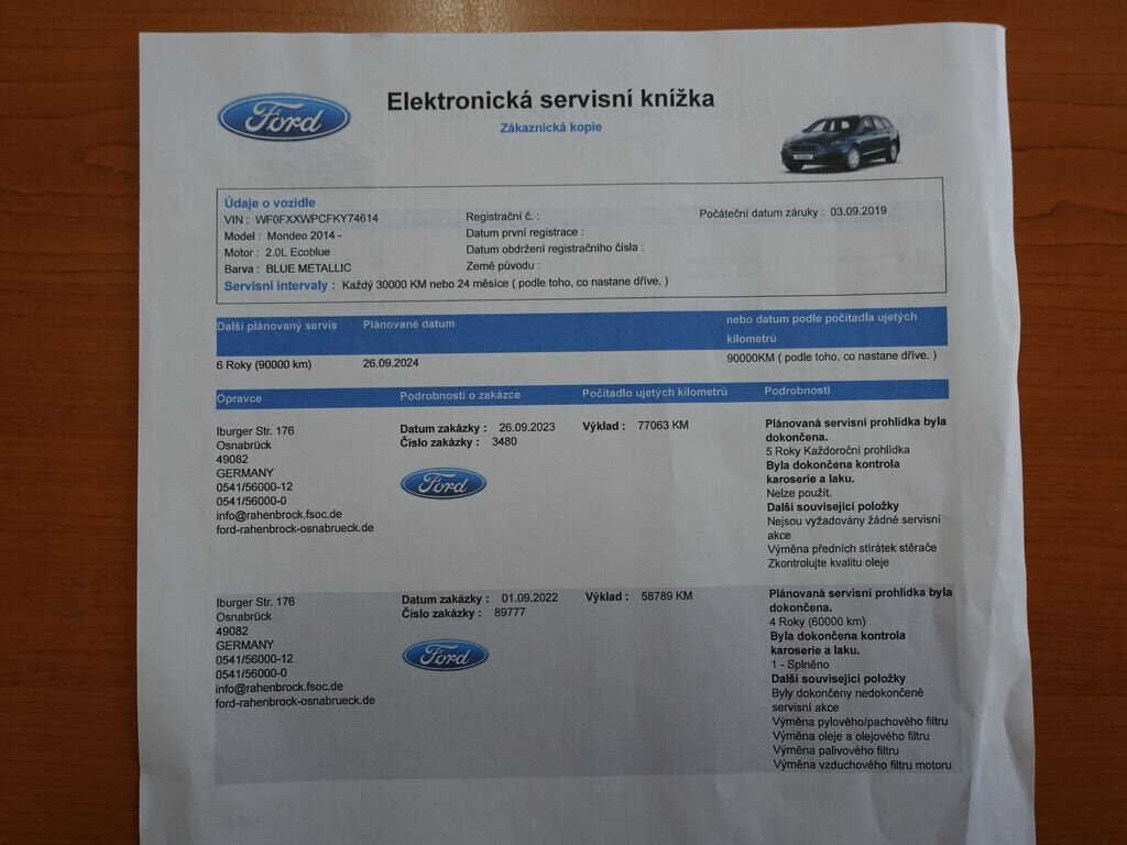 Ford Mondeo Kombi 2,0 l 110 kw