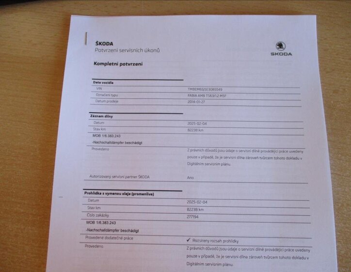 Škoda Fabia Hatchback 1,2 l 63 kw