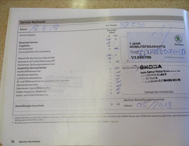 Škoda Octavia Kombi 2,0 l 110 kw