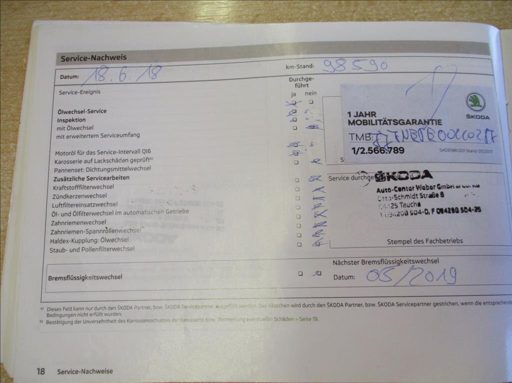 Škoda Octavia Kombi 2,0 l 110 kw