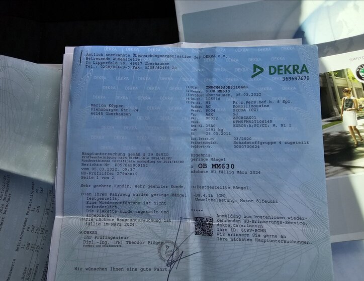 Škoda Fabia Kombi 1,2 l 63 kw