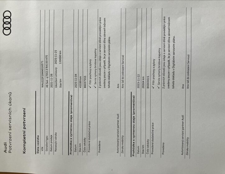 Audi A6 Sedan 2,0 l 150 kw