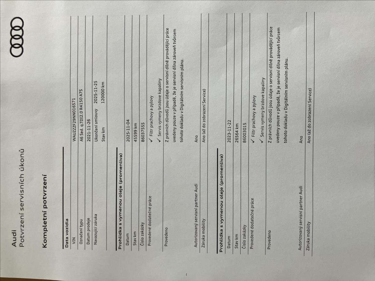 Audi A6 Sedan 2,0 l 150 kw