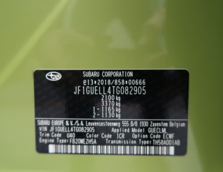 Subaru Crosstrek SUV 2,0 l 112 kw