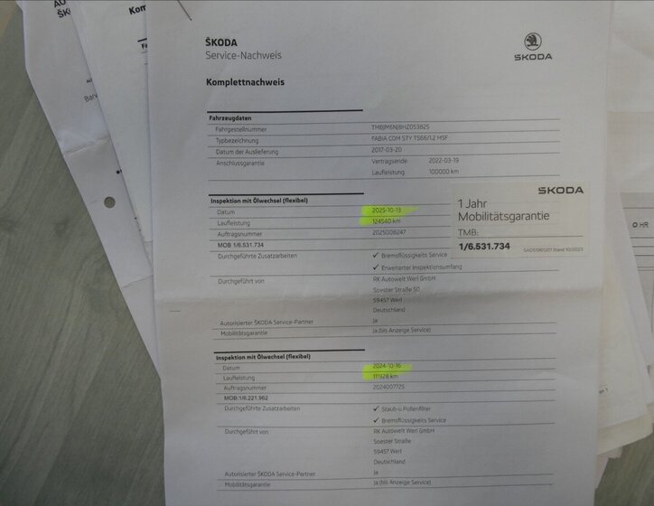 Škoda Fabia Kombi 1,2 l 66 kw