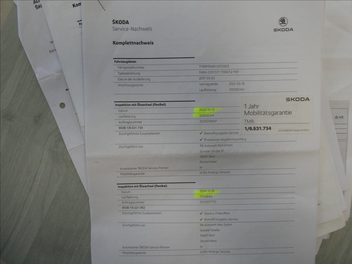 Škoda Fabia Kombi 1,2 l 66 kw