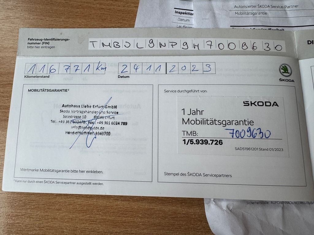 Škoda Superb Kombi 1,8 l 132 kw